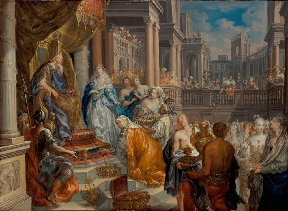 Salomone riceve la Regina di Saba